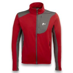 Bluza Ande New Averta Dorośli. Czerwone bluzy męskie ANDE, m, bez wzorów, z elastanu, bez kaptura, trekkingowe. Za 331.99 zł.