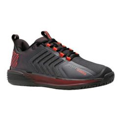 Buty do tenisa K-Swiss Ultrashot 3. Szare buty sportowe męskie K-SWISS, z materiału, bez zapięcia, tenisowe. Za 865.00 zł.