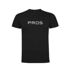 Koszulka męska t-shirt PROS. Czarne t-shirty męskie Pros, m, bez wzorów, z bawełny, eleganckie, bez kołnierzyka. Za 129.00 zł.