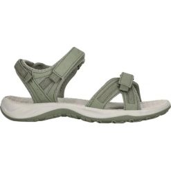 Sandały damskie Whistler Kali. Zielone obuwie sportowe damskie Whistler, bez wzorów, z materiału, bez obcasa, bez zapięcia. Za 231.50 zł.