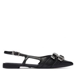 Baleriny Tamaris. Czarne baleriny damskie Tamaris, bez wzorów, bez obcasa. Za 329.99 zł.