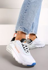 Biało-Szare Sneakersy Corisesis. Białe obuwie sportowe damskie Born2be, bez wzorów. Za 149.99 zł.