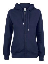Clique Premium OC Hoody Full Zip Women – damska bluza z ekologicznym. Niebieskie bluzy damskie CLIQUE, m, bez wzorów, z bawełny, z kapturem. Za 294.72 zł.