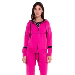 Bluza z kaptur na co dzień na siłownię. Czerwone bluzy damskie LEONE 1947 APPAREL, bez wzorów, z bawełny, bez kaptura, na fitness i siłownię. Za 191.56 zł.