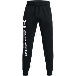 Spodnie dresowe męskie Under Armour Rival Fleece Chroma Pants. Niebieskie spodnie sportowe męskie Under Armour, m, bez wzorów, z dresówki, trekkingowe. Za 129.99 zł.