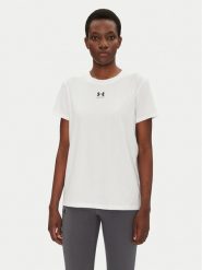 Under Armour Koszulka techniczna Rival Core 1383648 Biały Regular Fit. Białe koszulki sportowe damskie Under Armour, s, bez wzorów, z syntetyku, bez kołnierzyka, bez ramiączek, na fitness i siłownię. Za 107.99 zł.