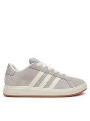 Adidas Sneakersy Grand Court 00s JH6179 Szary. Szare buty sportowe dziewczęce Adidas, bez wzorów, ze skóry, bez zapięcia. Za 219.99 zł.