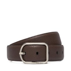 Pasek Męski Calvin Klein. Brązowe paski damskie Calvin Klein, bez wzorów. Za 169.99 zł.