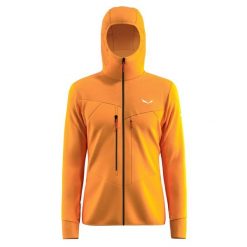 Polarowa bluza z kapturem Salewa Agner. Brązowe bluzy męskie Salewa, m, bez wzorów, z polaru, z kapturem. Za 620.00 zł.