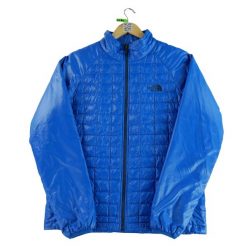 Second life - Męski niebieski płaszcz puchowy Thermoball - Stan bardzo dobry. Niebieskie kurtki męskie The North Face, m, bez wzorów, z puchu, sportowe, bez kaptura. Za 270.68 zł.