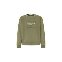 Bluza Pepe Jeans Simon. Białe bluzy męskie Pepe Jeans, na zimę, l, bez wzorów, z jeansu, bez kaptura. Za 304.35 zł.