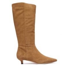 Kozaki LAUREN RALPH LAUREN. Brązowe kozaki damskie Lauren Ralph Lauren, bez obcasa, na szpilce. Za 1,299.00 zł.