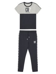 Cristiano Ronaldo CR7 Piżama 8770-42 Granatowy Regular Fit. Niebieskie bielizna dla chłopców Cristiano Ronaldo CR7, bez wzorów, z bawełny. Za 109.99 zł.