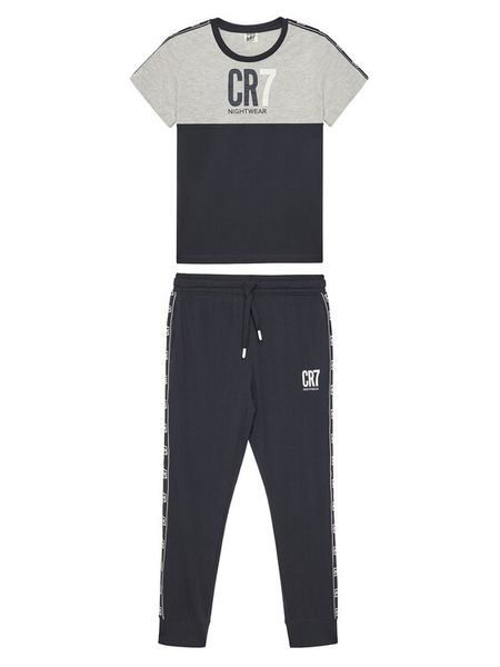 Cristiano Ronaldo CR7 Piżama 8770-42 Granatowy Regular Fit. Niebieskie bielizna dla chłopców Cristiano Ronaldo CR7, bez wzorów, z bawełny. Za 99.99 zł.