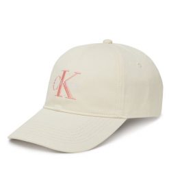 Czapka z daszkiem Calvin Klein Jeans. Żółte czapki i kapelusze damskie Calvin Klein Jeans, bez wzorów, z jeansu. Za 119.99 zł.