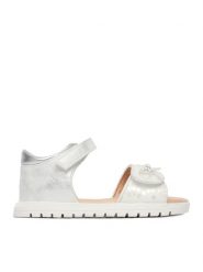 DeeZee Sandały CEO-CM250718-20 Srebrny. Szare sandały dziewczęce DeeZee, ze skóry, bez zapięcia. Za 89.99 zł.