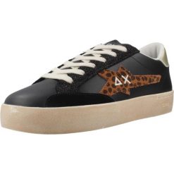 Buty SUN68 KATY LEATHER Czarny. Czarne obuwie sportowe damskie SUN68, bez wzorów, ze skóry, na fitness i siłownię. Za 397.99 zł.