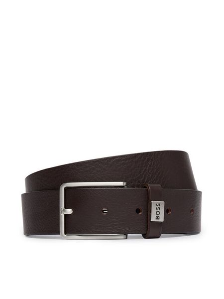 BOSS Pasek Elio 50529898 Brązowy ciemny. Brązowe paski damskie Boss, bez wzorów. Za 259.99 zł.