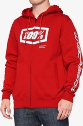 100% Bluza męska 100% SYNDICATE Hooded Zip Sweatshirt Chili Pepper roz. M (NEW). Czerwone bluzy męskie 100%, m, bez wzorów, bez kaptura. Za 234.47 zł.