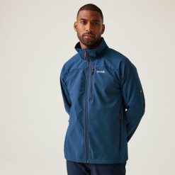 Arana męski softshell przeciwdeszczowy. Szare kurtki męskie Regatta, m, bez wzorów, z materiału, sportowe, bez kaptura. W wyprzedaży za 329.99 zł.
