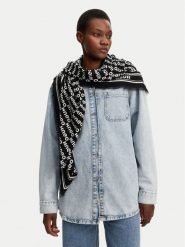 HUGO Chusta Alycia 50517680 Czarny. Czarne czapki i kapelusze damskie Hugo, bez wzorów, z materiału. Za 229.99 zł.