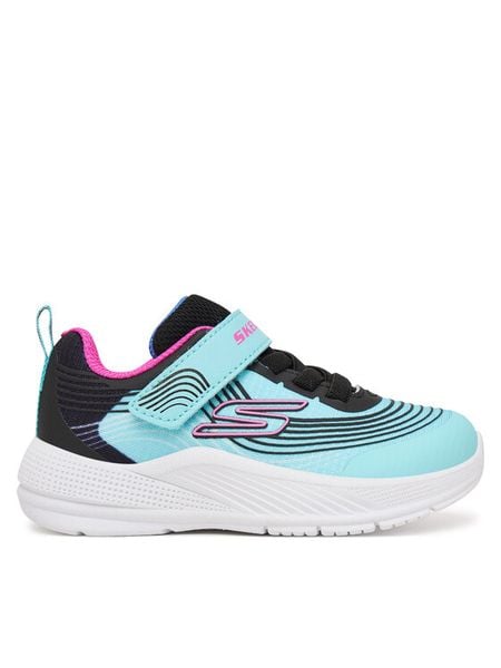 Skechers Sneakersy Microspec Advance 303575N/AQPR Niebieski. Niebieskie buty sportowe dziewczęce Skechers, bez wzorów, z materiału, bez zapięcia. Za 92.99 zł.