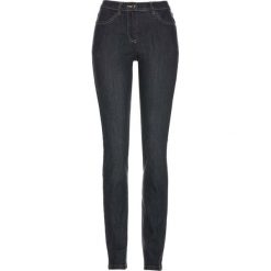 Dżinsy ze stretchem i ozdobnymi szwami bonprix szary denim. Jeansy damskie marki bonprix. Za 79.99 zł.
