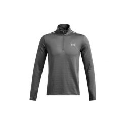 Bluza Under Armour Vanish Cw Half Zip. Szare bluzy męskie Under Armour, l, bez wzorów, z elastanu, bez kaptura, na fitness i siłownię. Za 375.80 zł.