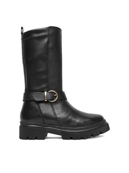 Lasocki Young Kozaki CEO-CI12-8854-05 Czarny. Czarne buty zimowe dziewczęce Lasocki Young, bez wzorów, ze skóry, bez zapięcia. Za 199.99 zł.