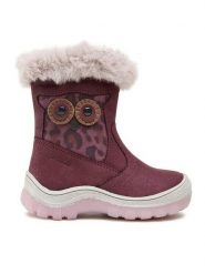 Lasocki Kids Kozaki CI12-2693-16 Fioletowy. Fioletowe buty zimowe dziewczęce Lasocki Kids, bez wzorów, z nubiku, bez zapięcia. Za 89.99 zł.