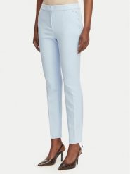 HUGO Spodnie materiałowe Hagonia-1 50539991 Niebieski jasny Slim Fit. Niebieskie spodnie materiałowe damskie Hugo, bez wzorów, z materiału. Za 361.99 zł.