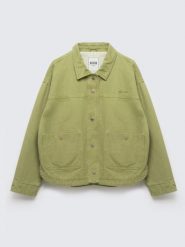 Kurtka damska o twillowym splocie zielona Mbali 301. Zielone płaszcze damskie Big Star, l, bez wzorów, z bawełny, retro, bez kaptura. Za 299.99 zł.