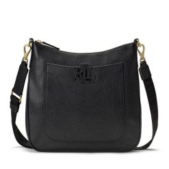 Torebka LAUREN RALPH LAUREN. Czarne listonoszki damskie Lauren Ralph Lauren, bez wzorów, bez dodatków. Za 909.99 zł.