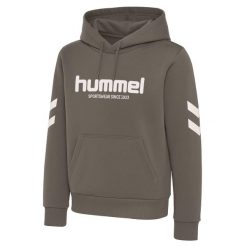 Bluza z kapturem Hummel Legacy 2.0. Niebieskie bluzy sportowe męskie Hummel, bez wzorów, z kapturem, trekkingowe. Za 279.50 zł.