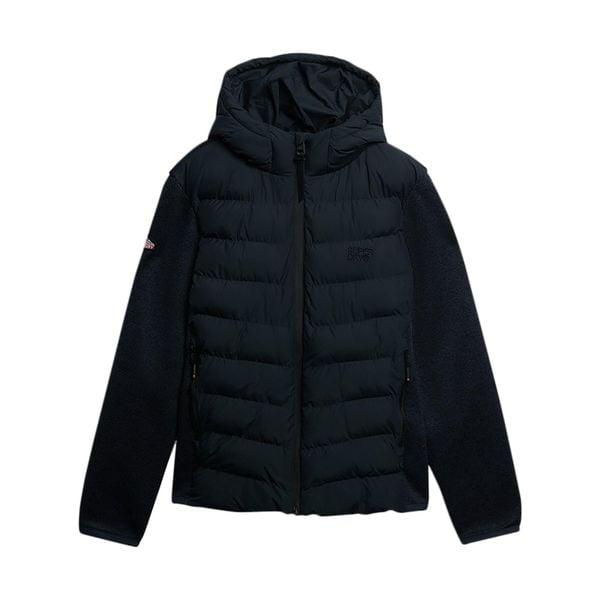 Kurtka z kapturem Superdry Storm Knit. Zielone kurtki męskie Superdry., xl, z aplikacjami, z dżerseju, z kapturem. Za 503.45 zł.