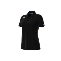 Damska koszulka polo Arena Team Solid. Czarne koszulki sportowe damskie Arena, s, bez wzorów, z bawełny, bez kołnierzyka, bez ramiączek, na fitness i siłownię. Za 226.00 zł.