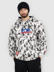 4F Bluza dresowa loose z kapturem męska - biała L. Białe bluzy męskie 4f, na zimę, l, bez wzorów, z dresówki, z kapturem. Za 249.99 zł.