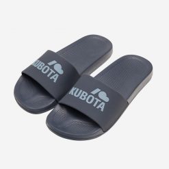 Klapki Kubota Granatowe. Klapki damskie Kubota, bez wzorów, z materiału, eleganckie, bez obcasa. Za 69.99 zł.