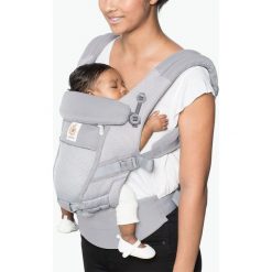 Ergobaby Adapt Nosidełko Pearl Grey. Szare torby i plecaki dziecięce Ergobaby. Za 599.00 zł.