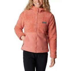 Damska kurtka Columbia Winter Pass Sherpa Hooded z kapturem i zamkiem błyskawicz. Czerwone kurtki sportowe damskie Columbia, m, bez wzorów, z polaru, z kapturem, trekkingowe. W wyprzedaży za 373.00 zł.