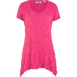 Długi shirt bonprix ciemnoróżowy. Bluzki damskie bonprix. Za 59.99 zł.