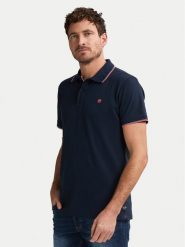 Petrol Industries Polo M-ROS-POL003 Granatowy Regular Fit. Niebieskie koszulki polo męskie Petrol Industries, m, bez wzorów, z bawełny, bez ramiączek. Za 119.99 zł.