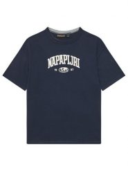 Napapijri T-Shirt S-Inot NP0A891F D Granatowy Regular Fit. Niebieskie t-shirty dla chłopców Napapijri, bez wzorów, z bawełny, bez ramiączek. Za 89.99 zł.