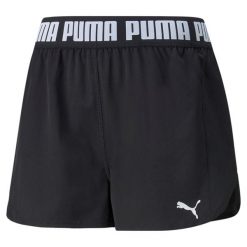 Spodenki fitness damskie PUMA Train Puma Strong Woven. Białe obuwie sportowe damskie Puma, xl, bez wzorów, sportowe, na fitness i siłownię. Za 78.99 zł.