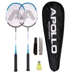 Zestaw Badmintonowy Dla Dzieci i Dorosłych Match Pro z Torbą i Lotkami. Niebieskie torby i plecaki dziecięce Apollo. Za 182.99 zł.