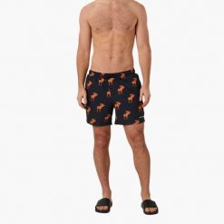Szorty kąpielowe pływanie męskie Swedemount Forest Stretch Beach Shorts. Brązowe kąpielówki męskie SWEDEMOUNT, m, bez wzorów, do pływania. Za 129.99 zł.