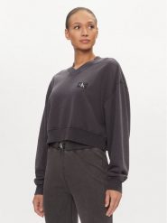 Calvin Klein Jeans Bluza J20J223079 Szary Relaxed Fit. Szare bluzy damskie Calvin Klein Jeans, s, bez wzorów, z bawełny, bez kaptura. Za 289.99 zł.