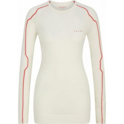 Damska koszulka z długim rękawem, maksymalnie ciepła. Białe t-shirty damskie Falke, m, bez wzorów, bez kołnierzyka. W wyprzedaży za 389.45 zł.