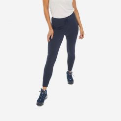 Legginsy turystyczne damskie Quechua NH100. Niebieskie legginsy damskie QUECHUA, xl, bez wzorów, z elastanu. Za 99.99 zł.