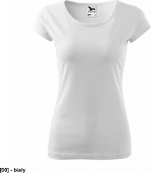 MALFINI Pure 122 - ADLER - Koszulka damska, 150 g/m - biały S. Białe t-shirty damskie Malfini, m, bez wzorów, bez kołnierzyka. Za 16.52 zł.